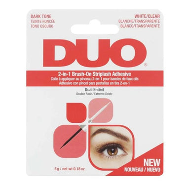 DUO 2-in-1 Brush On Clear & Dark Adhesive (0.18oz)
Sareya Beauty Supply Store in Calgary Alberta Canada